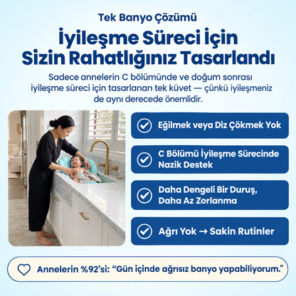 Minik Yuva Yenidoğan Banyo Destek Yastığı