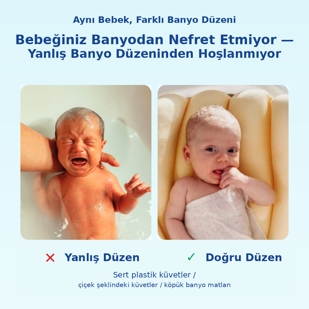 Minik Yuva Yenidoğan Banyo Destek Yastığı